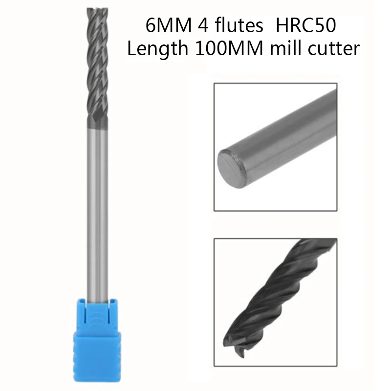 Extra Long Shank 100mm Tungsten Carbide End Mill HRC50 CNC Cutter 4Flutes 6MM Carbide KVS Mill Cutter 15mm High Quality
Extra Long Shank 100mm Tungsten Carbide End Mill HRC50 CNC Cutter 4Flutes 6MM Carbide KVS Mill Cutter 15mm High Quality