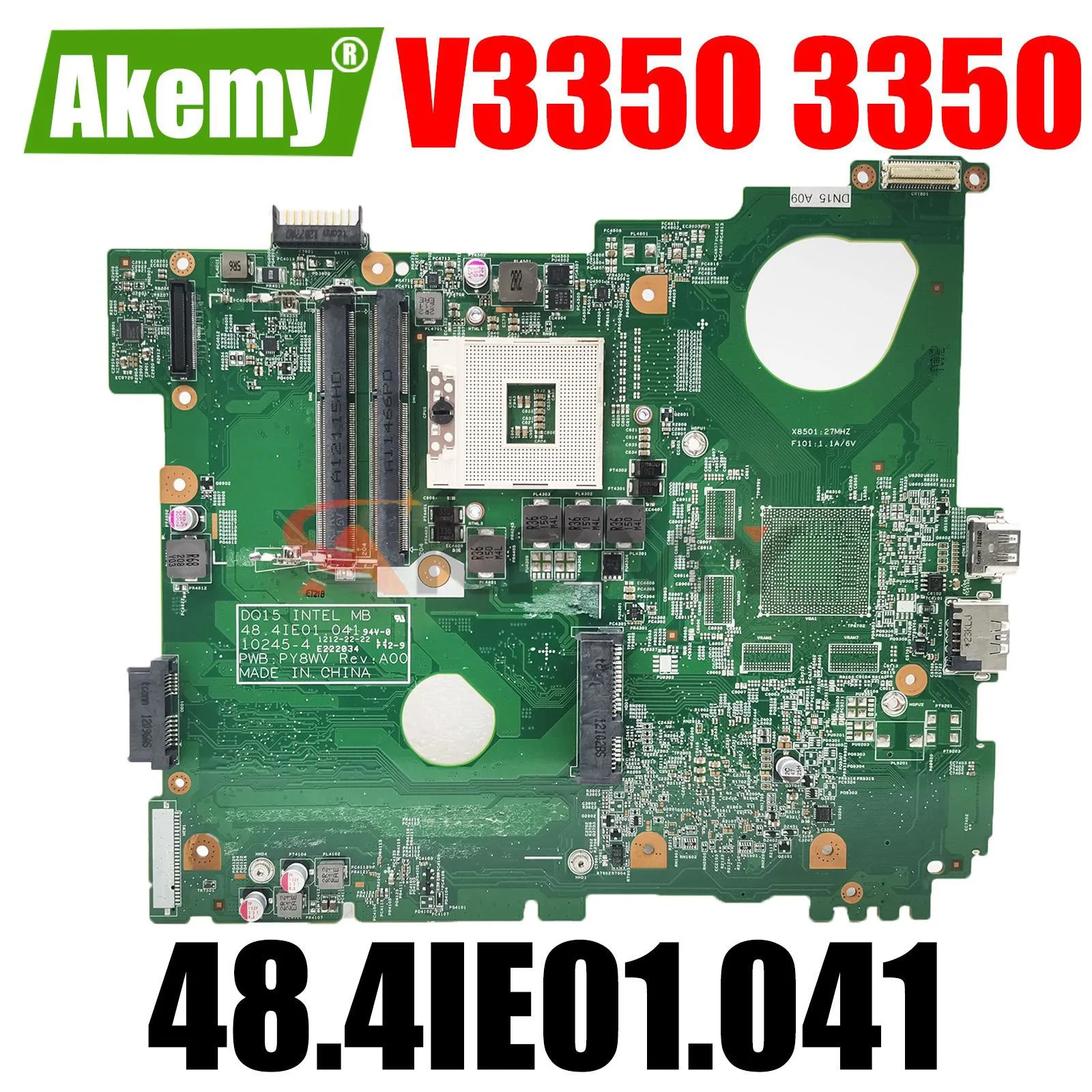 Материнская плата для ноутбука DELL Vostro V3550 3550 10245-4 48,4ie01. 041 PGA 989 HM67
Материнская плата для ноутбука DELL Vostro V3550 3550 10245-4 48,4ie01. 041 PGA 989 HM67