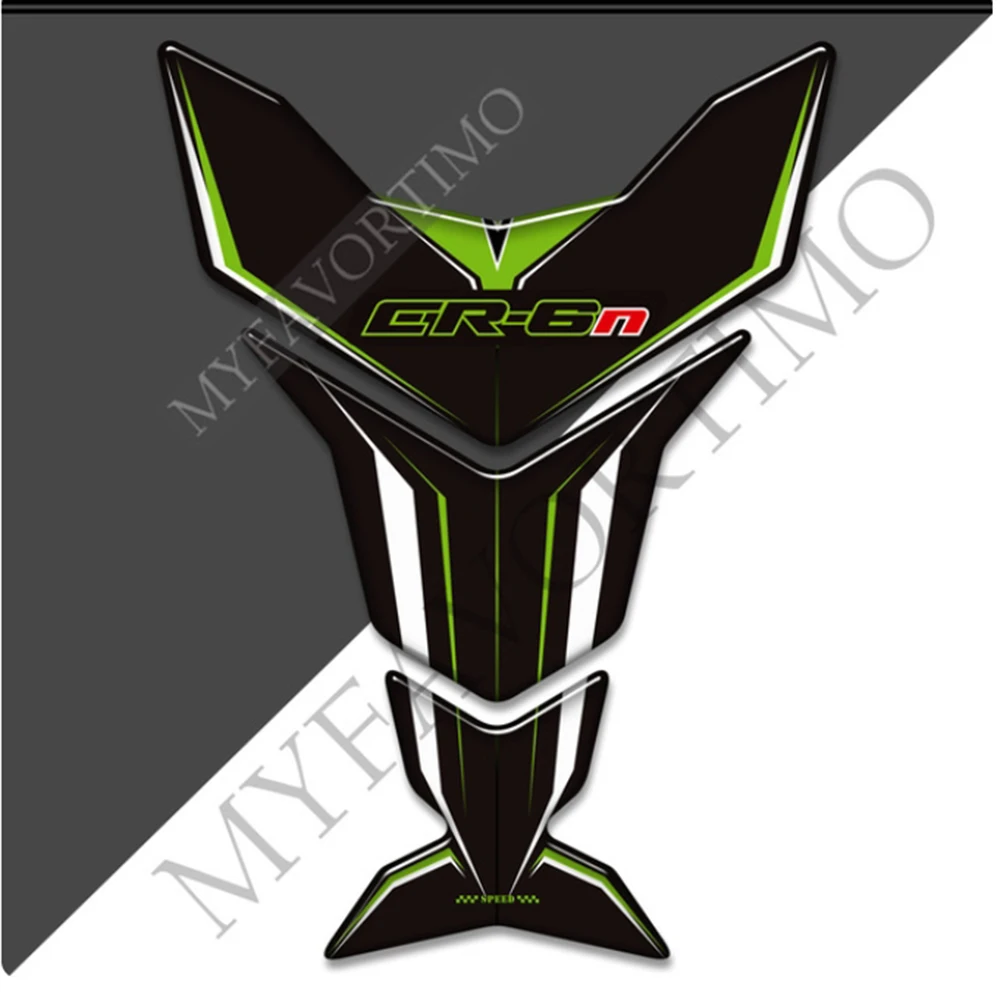 

Motorcycle For Kawasaki ER6N ER-6N ER 6N Emblem Badge Logo Fuel Oil Kit Knee Protector Fairing Stickers Decal Tank Pad