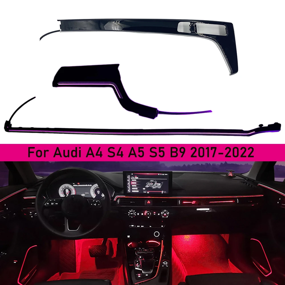 For Audi A4 S4 A5 S5 B9 2017-2022 Dashboard Ambient Light Dashboard LED Bar Strip Light Center Console Saddle Neon Lamp
For Audi A4 S4 A5 S5 B9 2017-2022 Dashboard Ambient Light Dashboard LED Bar Strip Light Center Console Saddle Neon Lamp
