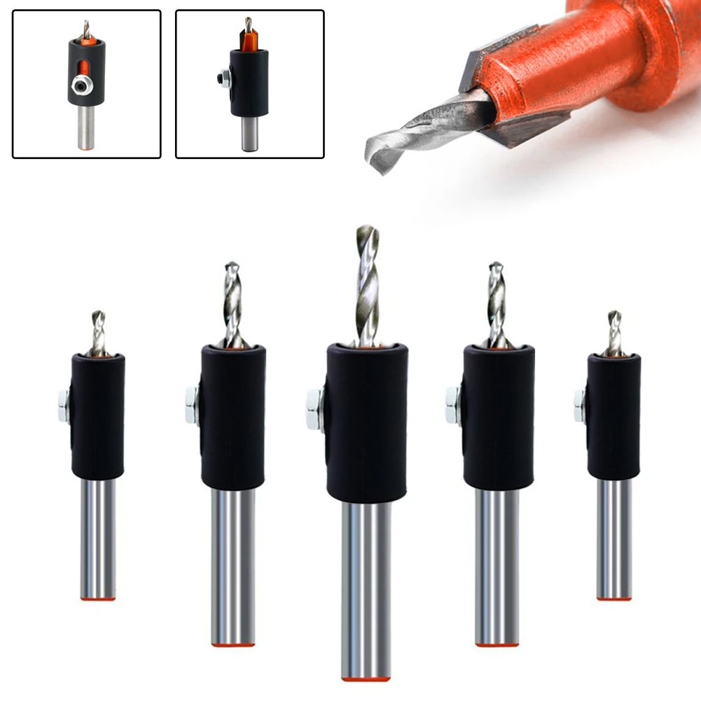 Countersink Drill Bit Stopper Self Tapping Screw Taper Woodworking Drilling Counterbore Drill For Wood Milling Cutter
Countersink Drill Bit Stopper Self Tapping Screw Taper Woodworking Drilling Counterbore Drill For Wood Milling Cutter