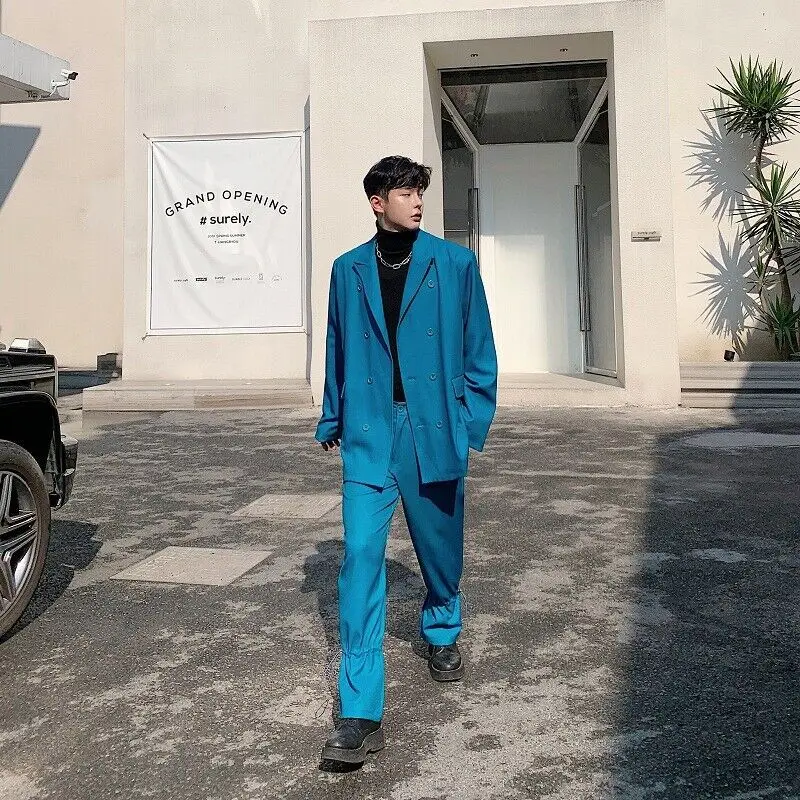 Bright Color Men Suits Casual Leisure Shopping Double Breasted Clothing Peaked Lapel Blazer Terno Groom Prom Party Costume
Bright Color Men Suits Casual Leisure Shopping Double Breasted Clothing Peaked Lapel Blazer Terno Groom Prom Party Costume