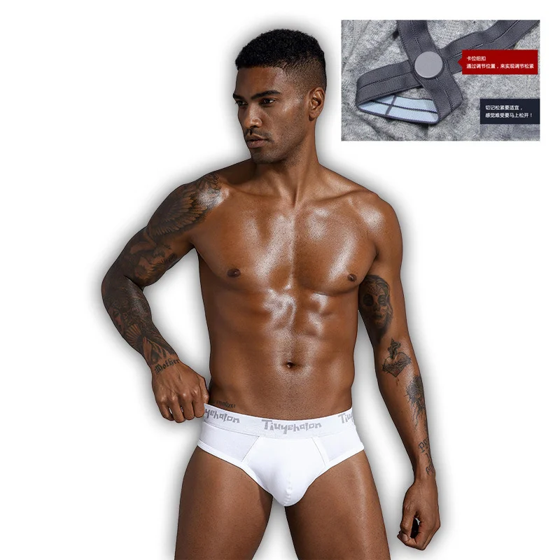 Men's briefs Solid color Rib cotton color Panties Low waist come with fun sling ring comfortable breathable underpants
Men's briefs Solid color Rib cotton color Panties Low waist come with fun sling ring comfortable breathable underpants