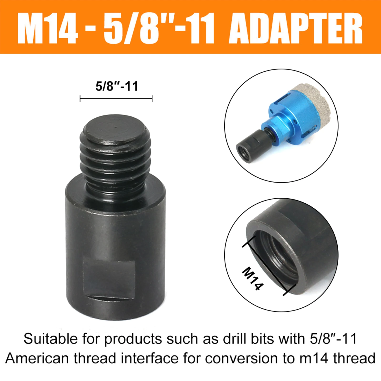 Angle Grinder Adapter Converter M10 M14 5/8-11Arbor Connector For Polishing Adapter Thread Angle Grinder Fittings
Angle Grinder Adapter Converter M10 M14 5/8-11Arbor Connector For Polishing Adapter Thread Angle Grinder Fittings