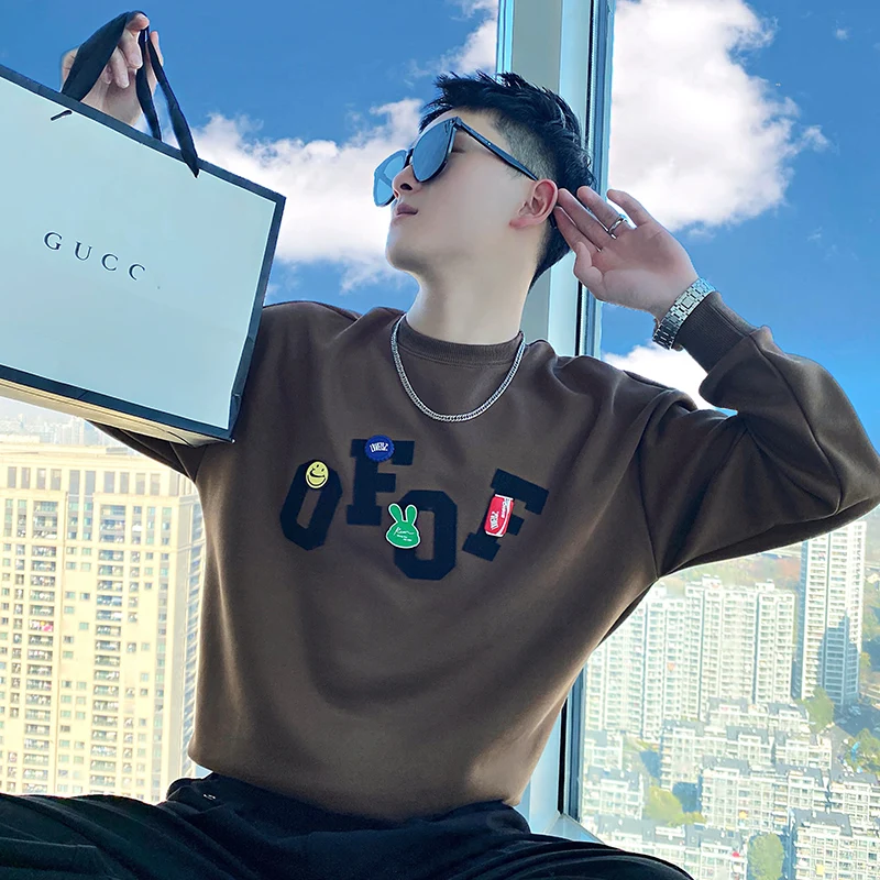 2024 Fashion Spring and Autumn Round Neck Sweatshirt Men Trend Brand Loose Versatile Top Trendy Couple Long Sleeve K19
2024 Fashion Spring and Autumn Round Neck Sweatshirt Men Trend Brand Loose Versatile Top Trendy Couple Long Sleeve K19