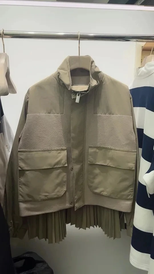 2024 Spring New Women High Quality Wool Patchwork Loose Jacket Outerwear Female Chic Coat 2 Color
2024 Spring New Women High Quality Wool Patchwork Loose Jacket Outerwear Female Chic Coat 2 Color