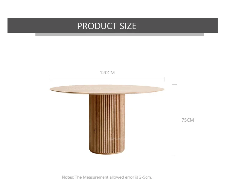 Nordic Modern Oak Circle Dinning Room Furniture Kitchen Esstisch Set Black Fluted Solid Wood Small Cylinder Round Dining Table Nordic Modern Oak Circle Dinning Room Furniture Kitchen Esstisch Set Black Fluted Solid Wood Small Cylinder Round Dining Table