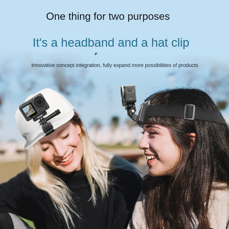 

TELESIN для GoPro11/10 2 в 1 зажим для шляпы быстросъемная повязка на голову для первого угла съемки фиксированный кронштейн