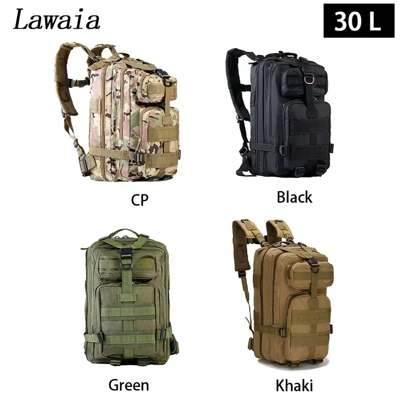 Тактический рюкзак Lawaia, водонепроницаемая уличная сумка 30 л/50 л, нейлон 600D, 3P, с мягкой спинкой, для походов, кемпинга, охоты
Тактический рюкзак Lawaia, водонепроницаемая уличная сумка 30 л/50 л, нейлон 600D, 3P, с мягкой спинкой, для походов, кемпинга, охоты