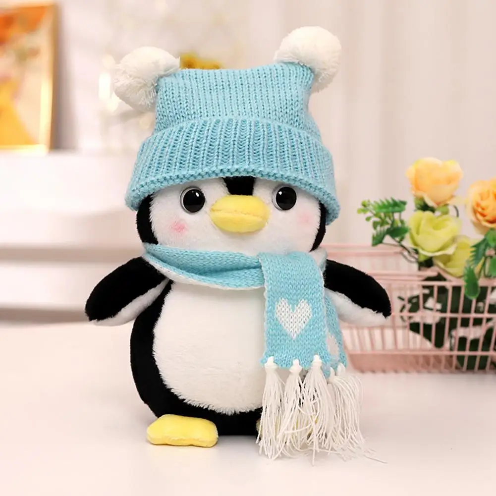 

Penguin Decor Adorable Plush Penguin Toy Super Soft Stuffed Doll for Sofa Fully Filled Sleeping Aid Ornament Gift for Kids