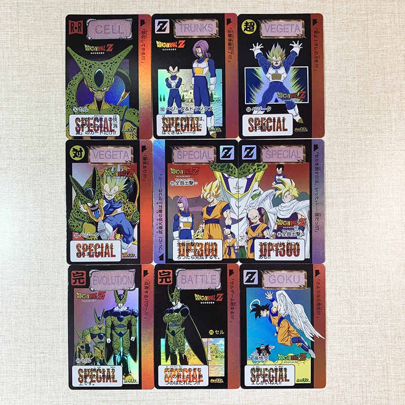 9Pcs/set 86X59Mm Self Made Dragon Ball Super Saiyan Son Goku 2 Edition Refraction Flash Card Anime Game Collection Cards Gift
9Pcs/set 86X59Mm Self Made Dragon Ball Super Saiyan Son Goku 2 Edition Refraction Flash Card Anime Game Collection Cards Gift
