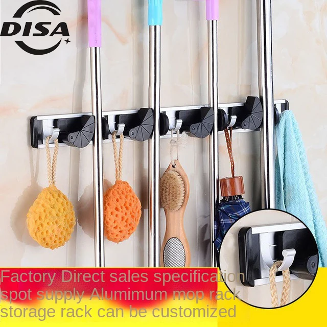 Environmentally friendly ABS space aluminum mop rack storage umbrella aluminum broom mop hanger hook
Environmentally friendly ABS space aluminum mop rack storage umbrella aluminum broom mop hanger hook