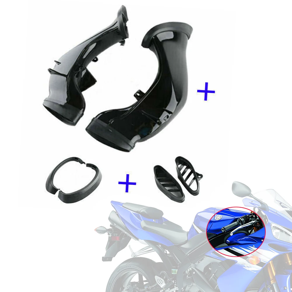 Motorcycle Accessories Intake Tube Duct Cover Cowl Gloss Black Fairing 8Pcs Kit For Yamaha YZFR1 YZF R1 YZF-R1 2004 2005 2006
Motorcycle Accessories Intake Tube Duct Cover Cowl Gloss Black Fairing 8Pcs Kit For Yamaha YZFR1 YZF R1 YZF-R1 2004 2005 2006
