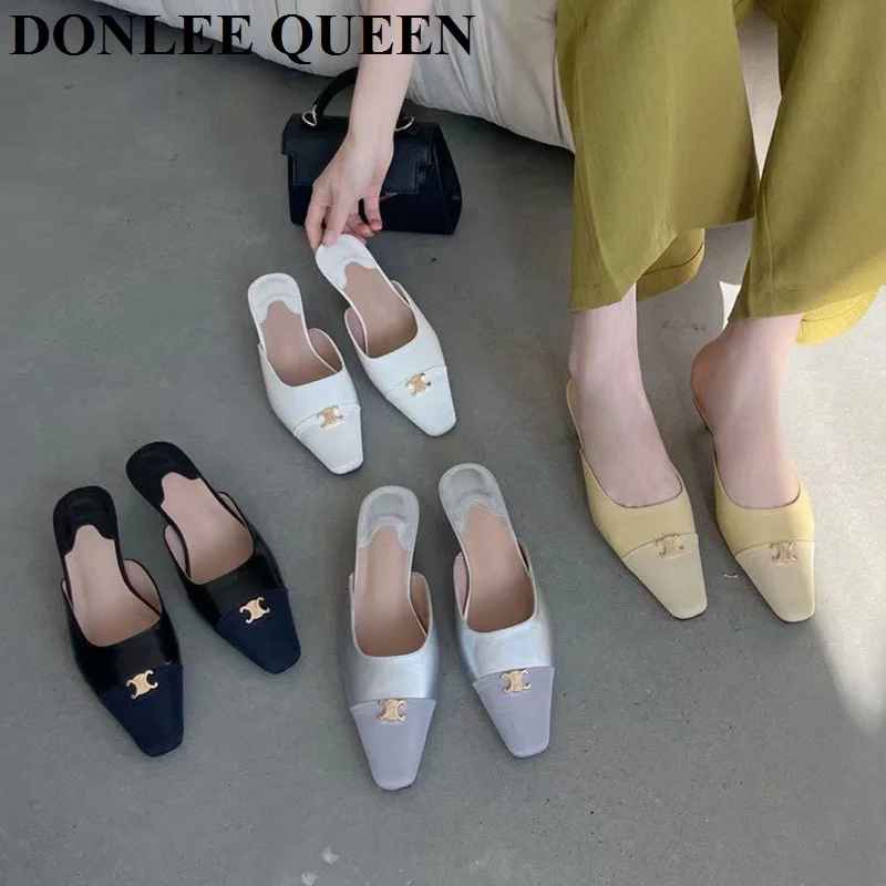 Fashion Women Slippers Close Toe Low Heels New Shoes Spring Summer Slides Casual Slip On Sandals 2023 Outdoor Flip Flops Mujer
Fashion Women Slippers Close Toe Low Heels New Shoes Spring Summer Slides Casual Slip On Sandals 2023 Outdoor Flip Flops Mujer