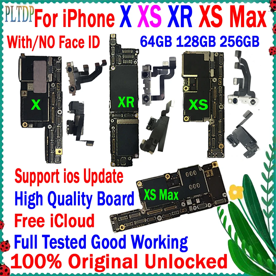 Free Shipping Mainboard For iPhone X XR XS MAX Motherboard Clean Icloud Original Unlock Logic Board 100% Tested Support Update
Free Shipping Mainboard For iPhone X XR XS MAX Motherboard Clean Icloud Original Unlock Logic Board 100% Tested Support Update