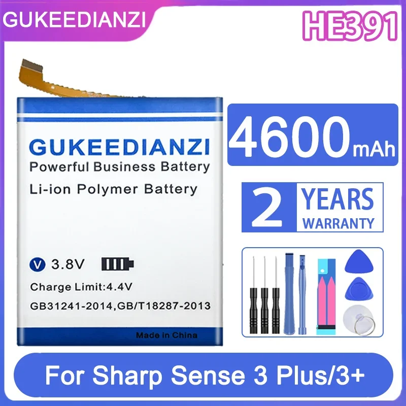 GUKEEDIANZI Replacement Battery HE391 4600mAh For Sharp Sense 3 Plus/3+ Sense3 Plus 3Plus
GUKEEDIANZI Replacement Battery HE391 4600mAh For Sharp Sense 3 Plus/3+ Sense3 Plus 3Plus