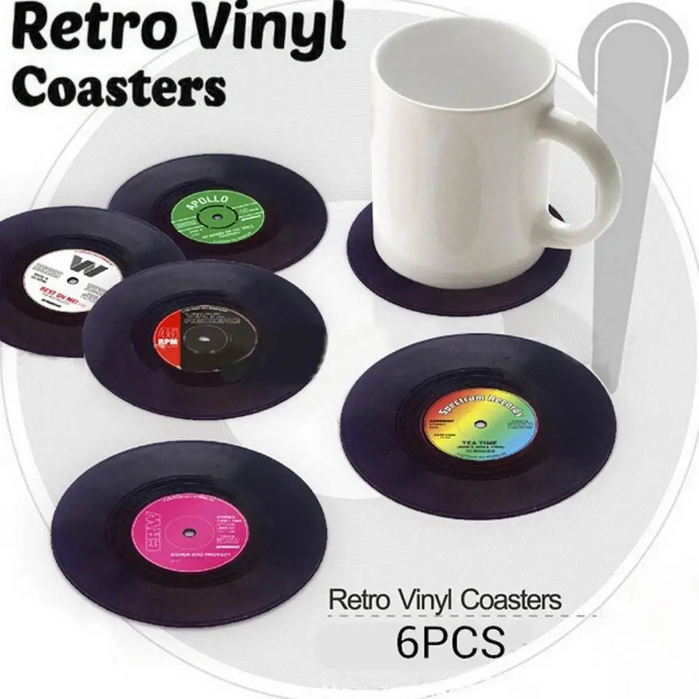 6Pcs Record Coaster Lightweight Retro Disk Record Coasters for Home Restaurant Bar Party Disk Coasters Music Drink Mug Mat 매트
6Pcs Record Coaster Lightweight Retro Disk Record Coasters for Home Restaurant Bar Party Disk Coasters Music Drink Mug Mat 매트