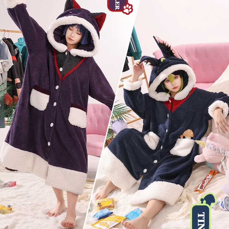 Tighnari Scaramouche Plush Pajamas Impact CosPlay Pajamas Venti Tartaglia Xiao Zhongli Cosplay Clothes Super thick nightgown
Tighnari Scaramouche Plush Pajamas Impact CosPlay Pajamas Venti Tartaglia Xiao Zhongli Cosplay Clothes Super thick nightgown