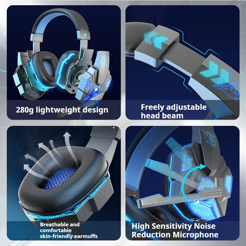 game Earphone Gaming Headphones computer headphone E-sports game 7.1 channel wired headset with microphone headset
game Earphone Gaming Headphones computer headphone E-sports game 7.1 channel wired headset with microphone headset