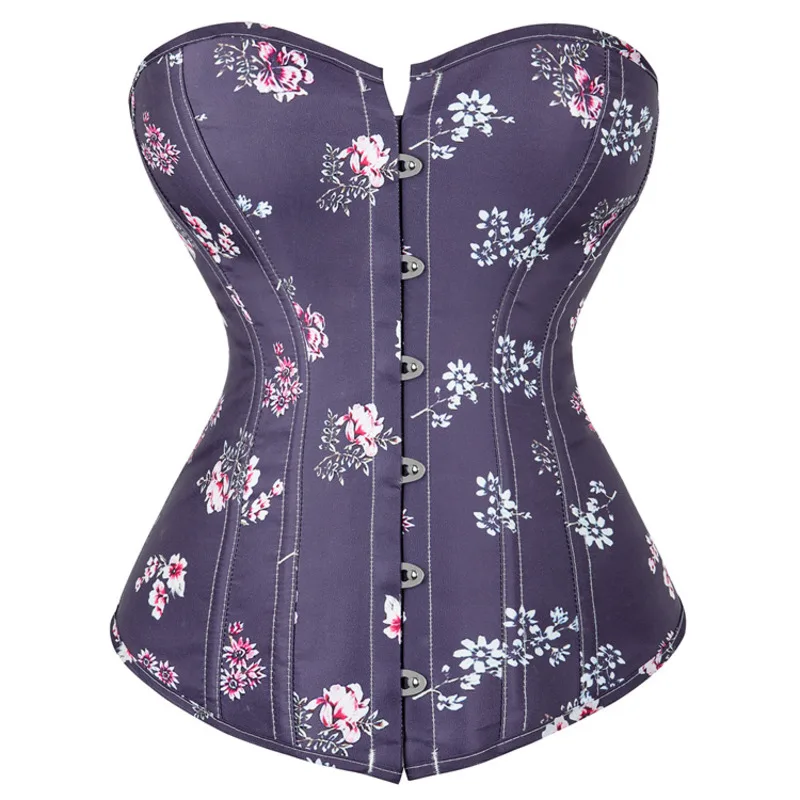 Purple Ribbon Pattern Corset Top Ladies Shaper Bow Button Tightening Belly Fashion Bone Palace Corselet Body Shaping Clothing
Purple Ribbon Pattern Corset Top Ladies Shaper Bow Button Tightening Belly Fashion Bone Palace Corselet Body Shaping Clothing
