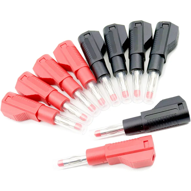 10 Sets Retractable Sheath 4Mm Banana Plug Connectors Stackable Wire Solder Multimeter Test Leads Ends Plugs Adapter
10 Sets Retractable Sheath 4Mm Banana Plug Connectors Stackable Wire Solder Multimeter Test Leads Ends Plugs Adapter