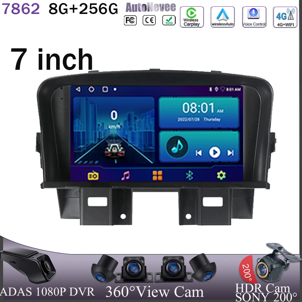 7'' Android Auto Car Radio Video Multimedia Player For Chevrolet Cruze 2009 - 2014 Navigation GPS Autoradio Head Unit Carplay
7'' Android Auto Car Radio Video Multimedia Player For Chevrolet Cruze 2009 - 2014 Navigation GPS Autoradio Head Unit Carplay