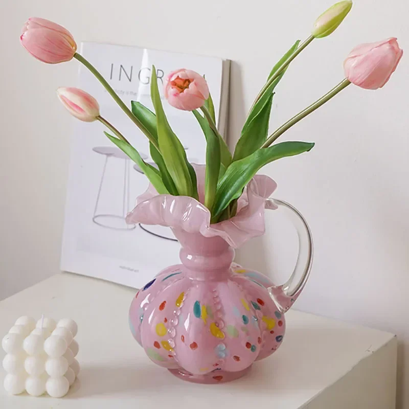 Container Arrangement Home Room Hydroponic Decoration Pink Exquisite Living High-end Glass Decor Table Vase Flower
Container Arrangement Home Room Hydroponic Decoration Pink Exquisite Living High-end Glass Decor Table Vase Flower