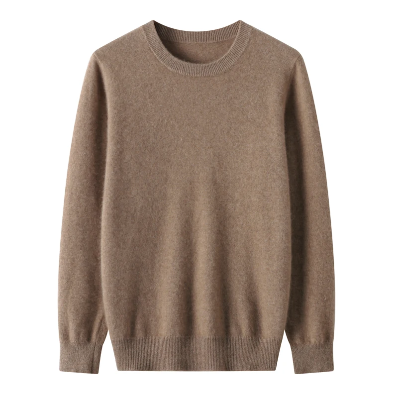 100% pure wool men's simple round neck solid color long sleeve warm loose autumn and winter new cashmere sweater
100% pure wool men's simple round neck solid color long sleeve warm loose autumn and winter new cashmere sweater