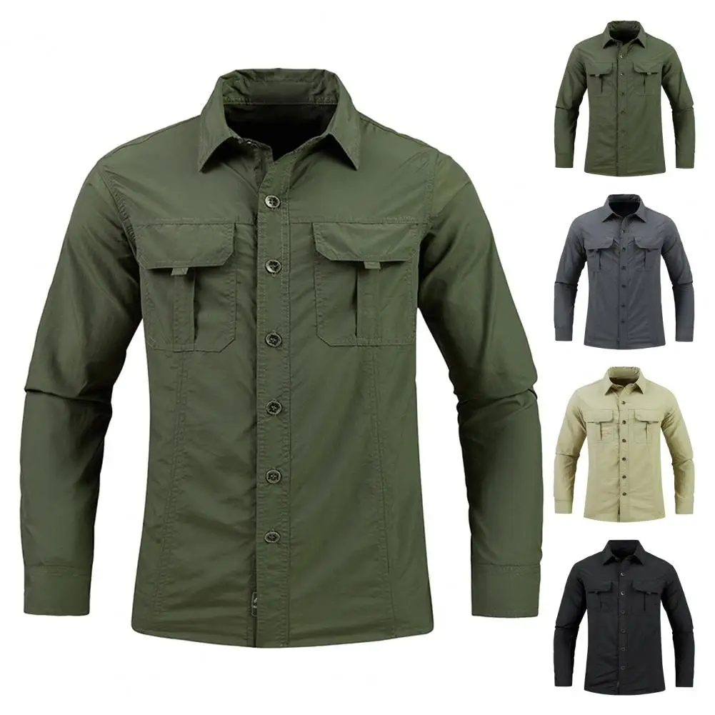 Men Plus Size Shirt Outdoor Workwear Shirt for Men Quick Dry Breathable Long Sleeve with Big Pockets Solid Color for Spring
Men Plus Size Shirt Outdoor Workwear Shirt for Men Quick Dry Breathable Long Sleeve with Big Pockets Solid Color for Spring