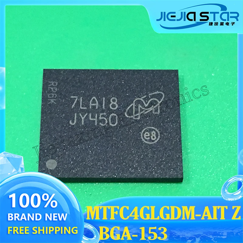 

MTFC4GLGDM-AIT Z Part Mark JY450 TFBGA153 e-MMC Memory 32Gb 100% Brand New and Original Electronics ICs