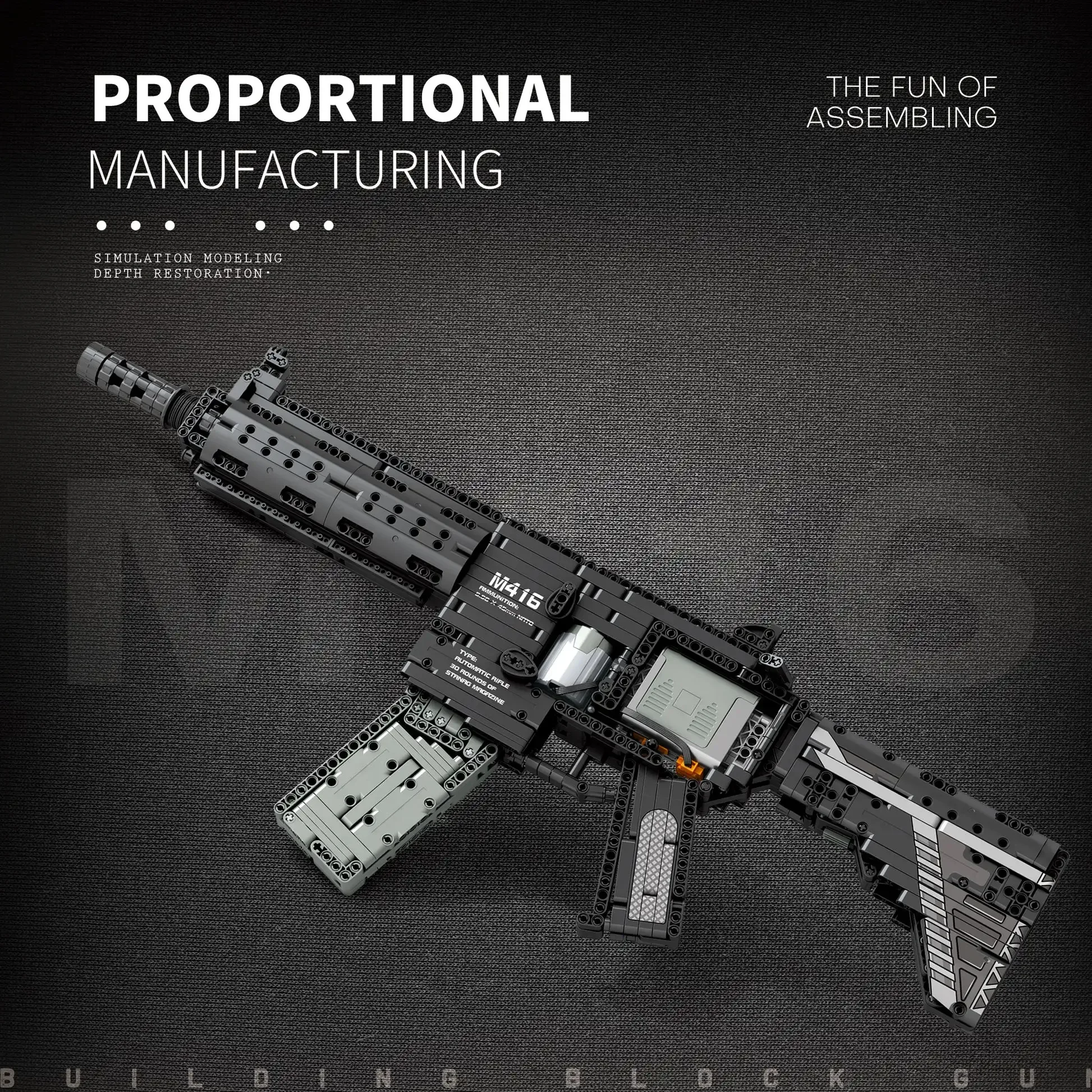 1180 PCS Building Block M416 Rifle Technology Building Block Model Weapon Bricks Toys For Kid Gifts Compatible With LEGO
1180 PCS Building Block M416 Rifle Technology Building Block Model Weapon Bricks Toys For Kid Gifts Compatible With LEGO