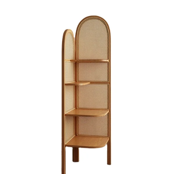 Living Room Bedroom Furniture Natural Rattan Bookshelves With Drawer Storage Shelves Luxury Solid Wood Bookcase
Living Room Bedroom Furniture Natural Rattan Bookshelves With Drawer Storage Shelves Luxury Solid Wood Bookcase