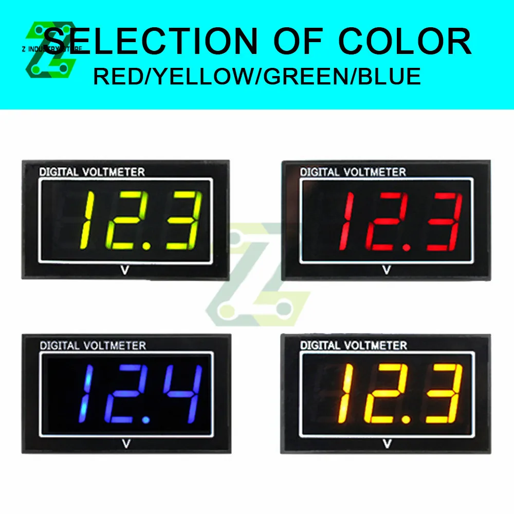 0.56inch LED Display DC 2.5-30V Two Wire Digital Voltmeter Multifunctional Practical Amp Volt Voltage Current Meter Tester
0.56inch LED Display DC 2.5-30V Two Wire Digital Voltmeter Multifunctional Practical Amp Volt Voltage Current Meter Tester