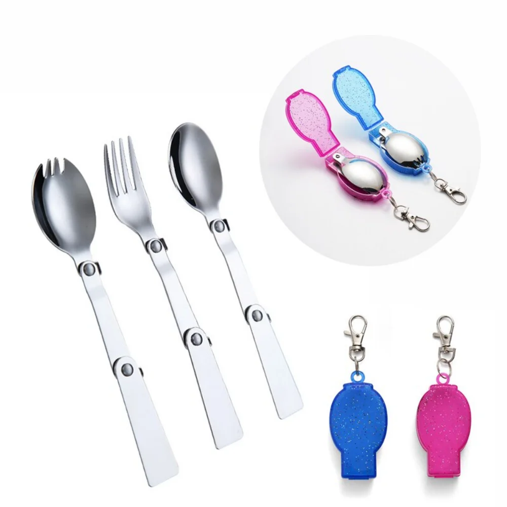 304 Stainless Steel Solding spoon Creative Tableware Outdoor Portable Three-Fold Spoon Fork Travel Folding Spoon Storage Box
304 Stainless Steel Solding spoon Creative Tableware Outdoor Portable Three-Fold Spoon Fork Travel Folding Spoon Storage Box