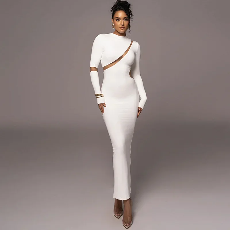 Сетчатые Лоскутные флисовые облегающие длинные повседневные платья 2023 зимние женские облегающие Макси-платья с круглым вырезом и длинным рукавом с разрезом сзади для клуба
Сетчатые Лоскутные флисовые облегающие длинные повседневные платья 2023 зимние женские облегающие Макси-платья с круглым вырезом и длинным рукавом с разрезом сзади для клуба