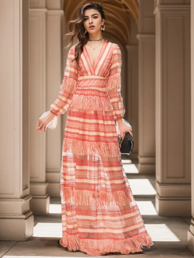 Long Dresses For Women 2024 Spring Fashion Designer Extravagant Orange Blue Hollow Out Transparent High Quality Party Sexy Dress
Long Dresses For Women 2024 Spring Fashion Designer Extravagant Orange Blue Hollow Out Transparent High Quality Party Sexy Dress
