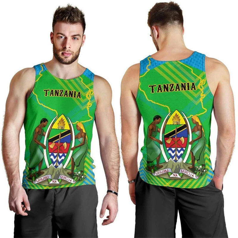 Tanzania Flag Map Graphic Tank Top For Men Clothes Casual Hawaiian Vest Dashiki Male Waistcoat National Emblem Streetwear Tops
Tanzania Flag Map Graphic Tank Top For Men Clothes Casual Hawaiian Vest Dashiki Male Waistcoat National Emblem Streetwear Tops