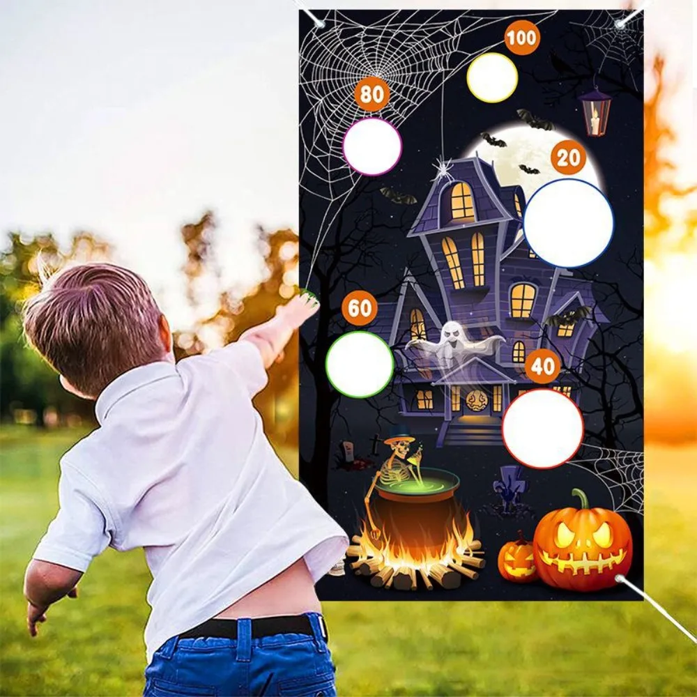 Outdoor Game Flag Throwing Game Halloween Party Supplies Parent-child Game Props Banner Safe Tossing Throwing Sandbag Flag
Outdoor Game Flag Throwing Game Halloween Party Supplies Parent-child Game Props Banner Safe Tossing Throwing Sandbag Flag