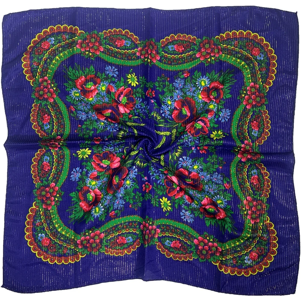 70*70cm Gold Thread Floral Print Russian Square Scarf Women's Handkerchief Bandana Babushka Head Wraps Female Headband Scarves
70*70cm Gold Thread Floral Print Russian Square Scarf Women's Handkerchief Bandana Babushka Head Wraps Female Headband Scarves