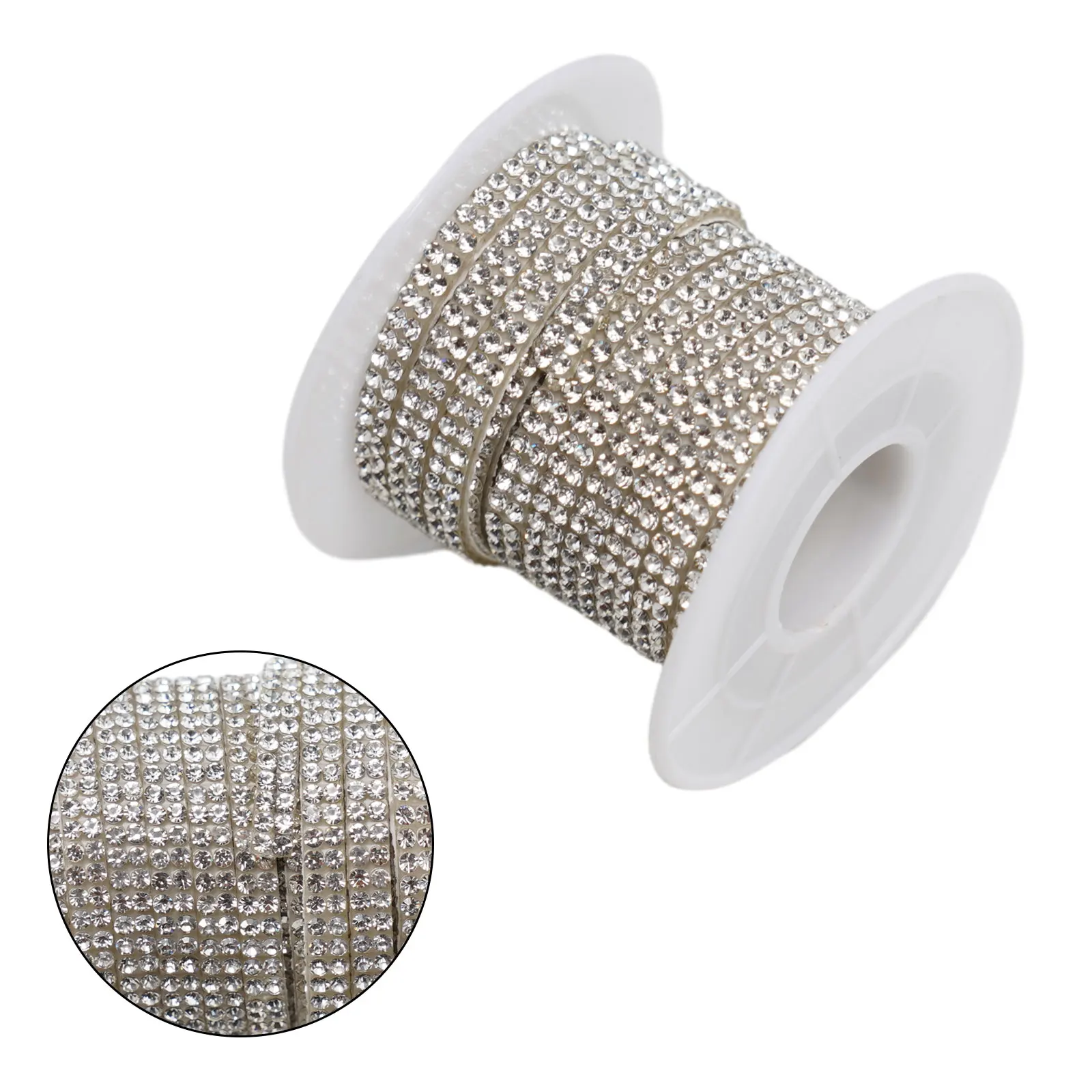 Crystal Sticker Rhinestones Diamond Ribbon Elastic Flexible Soft Strips Universal Waterproof 1 Roll Auto Parts
Crystal Sticker Rhinestones Diamond Ribbon Elastic Flexible Soft Strips Universal Waterproof 1 Roll Auto Parts