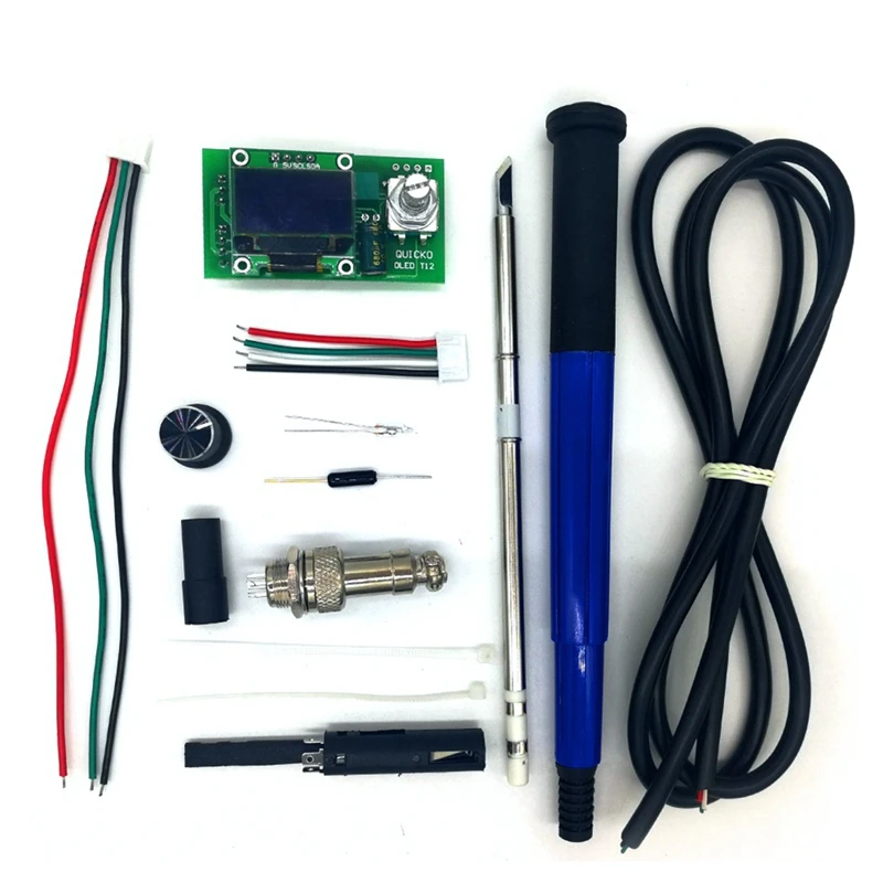 T12 STC OLED Controller Digital Soldering Iron Station DIY KITS With Handle Use For T12 Tips
T12 STC OLED Controller Digital Soldering Iron Station DIY KITS With Handle Use For T12 Tips
