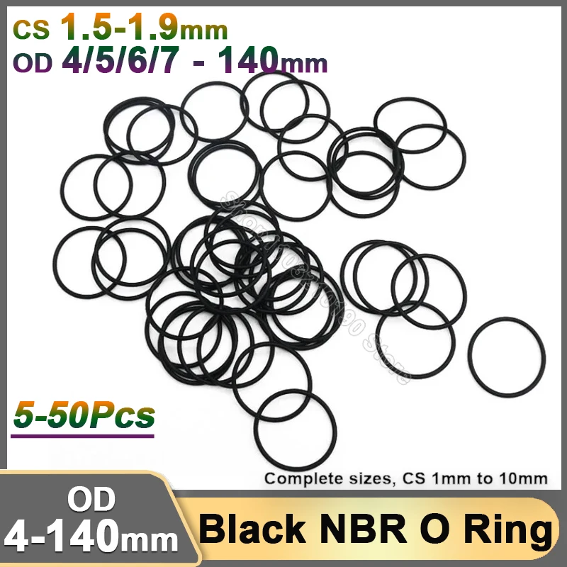 1.5/1.9mm NBR Black O Ring Gasket Seal Ring Gaskets Nitrile Rubber High Pressure O-Rings NBR Corrosion Oil Resist Sealing Washer
1.5/1.9mm NBR Black O Ring Gasket Seal Ring Gaskets Nitrile Rubber High Pressure O-Rings NBR Corrosion Oil Resist Sealing Washer