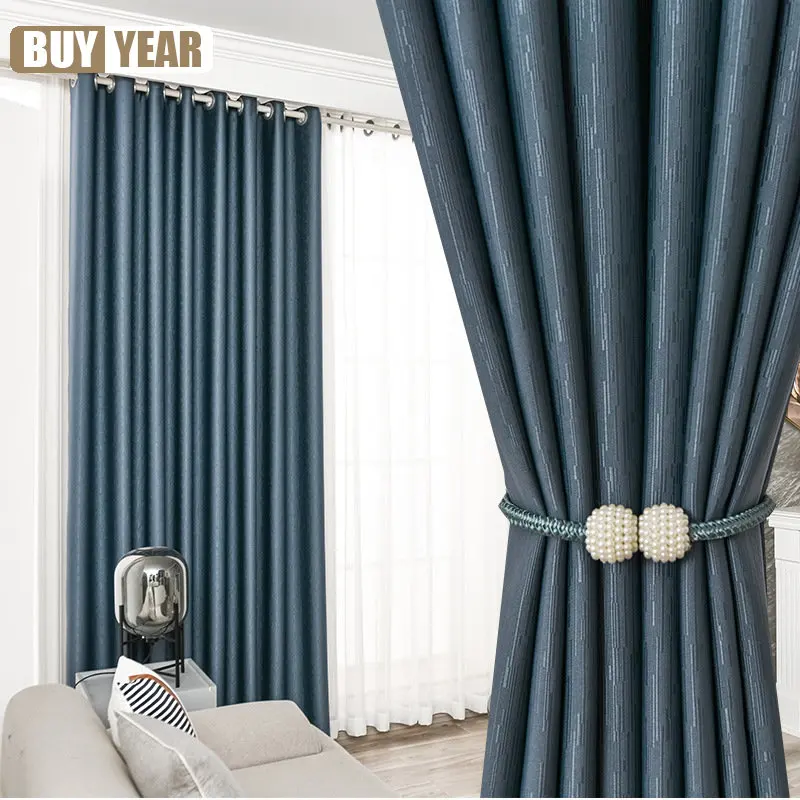Light luxury blue satin texture Curtains for Living Room bedroom blackout cloth bay window simple jacquard blackout curtain
Light luxury blue satin texture Curtains for Living Room bedroom blackout cloth bay window simple jacquard blackout curtain