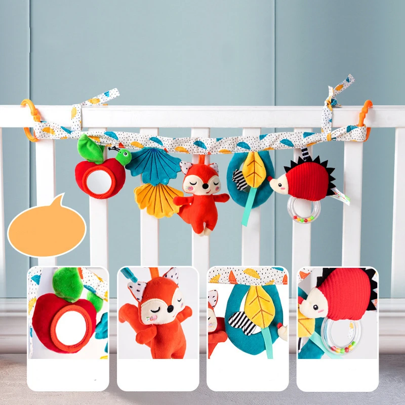 Baby Crib Hanging Rattles Toys Crib Bed Stroller Spiral Toy Textured Mobile Rattles Hanging Animal Plush Toys for Babies Newborn
Baby Crib Hanging Rattles Toys Crib Bed Stroller Spiral Toy Textured Mobile Rattles Hanging Animal Plush Toys for Babies Newborn
