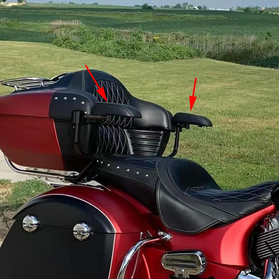 

Panical Passenger Armrest Trunk Left Right Support For Indian Roadmaster Motorcycle 2014-2023 Pursuit 2021-2023