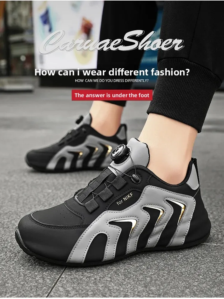 Men's Handmade Casual Sports Shoes Spring 2025 Lightweight Luxury Flat Sole Comfortable Versatile Fashionable Dad Trendy Shoes Men's Handmade Casual Sports Shoes Spring 2025 Lightweight Luxury Flat Sole Comfortable Versatile Fashionable Dad Trendy Shoes