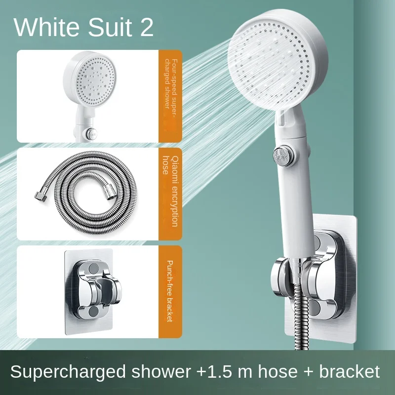 Shower Head Water Saving 4 Mode Adjustable High Pressure Shower One-key Stop Water Massage Eco Shower Bathroom Accessories
Shower Head Water Saving 4 Mode Adjustable High Pressure Shower One-key Stop Water Massage Eco Shower Bathroom Accessories