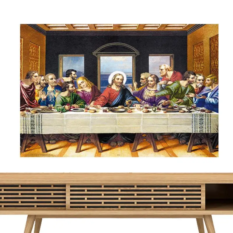 

Last Supper Puzzle Last Supper 500 Pieces Of World Famous Oil Paintings Wooden Puzzle Christian Puzzles Jigsaw Puzzles The Last