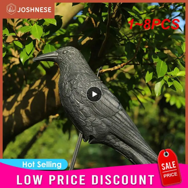 1~8PCS Black Plastic Waterproof Outdoor Hunting Crow Decoys Garden Bird Deter Scarecrow Mice Pest Control Garden Scarer Bird
1~8PCS Black Plastic Waterproof Outdoor Hunting Crow Decoys Garden Bird Deter Scarecrow Mice Pest Control Garden Scarer Bird