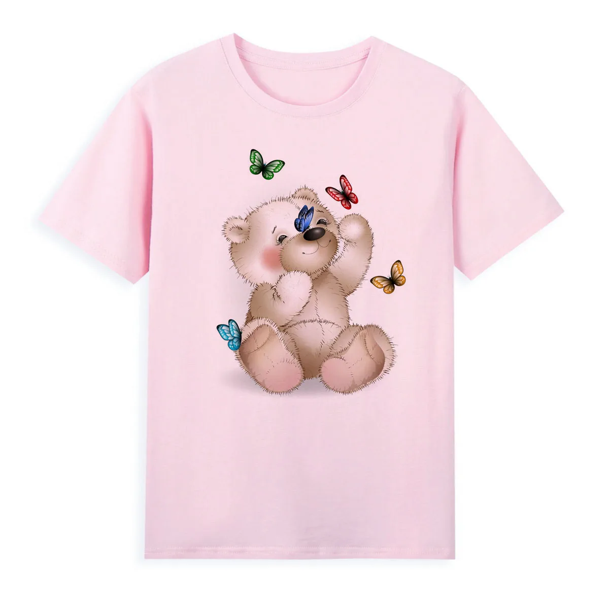 Summer fashion new cute bear and butterfly 3D printed women's T-shirt versatile comfortable high-quality girls top A111
Summer fashion new cute bear and butterfly 3D printed women's T-shirt versatile comfortable high-quality girls top A111